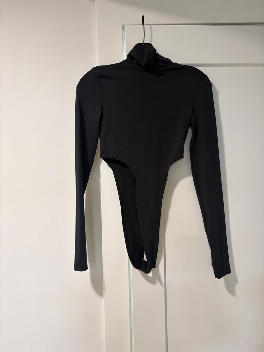 SHEIN Black Long-Sleeve Turtleneck Bodysuit - never worn